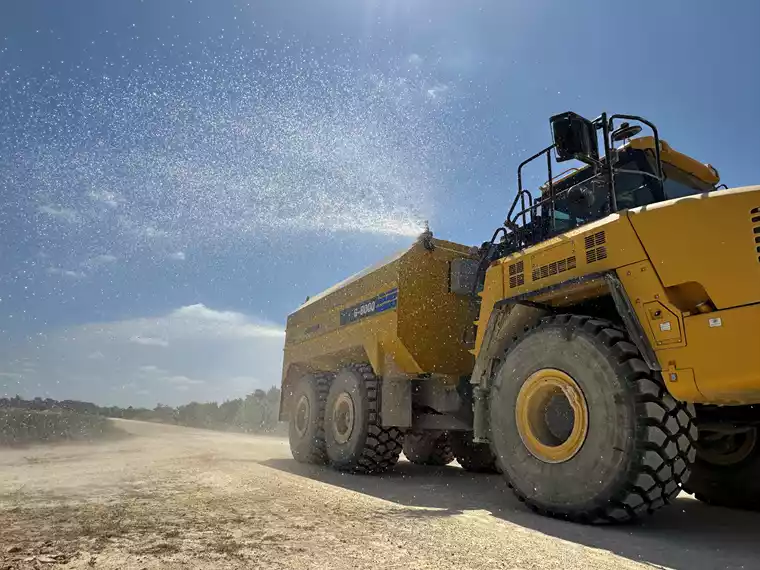 Premier Water Tank mounted on a water truck, highlighting its durable, high performance construction.